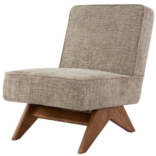 Casa Padrino Luxus Wohnzimmer & Hotel Sessel Beige / Braun H. 73 cm - Luxus M�bel