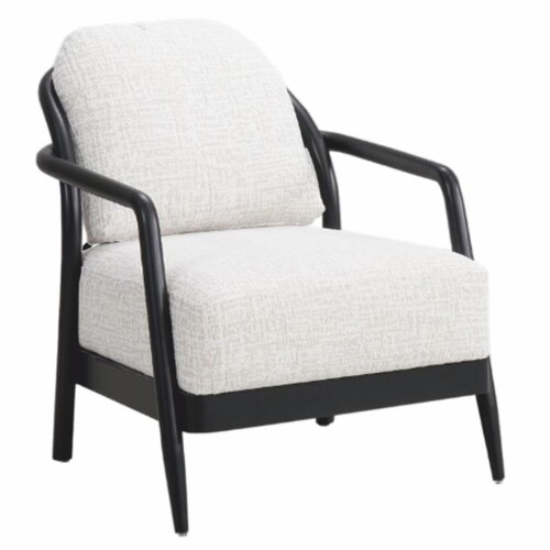 Casa Padrino Luxus Wohnzimmer & Hotel Sessel Wei� / Schwarz - Luxus Interior