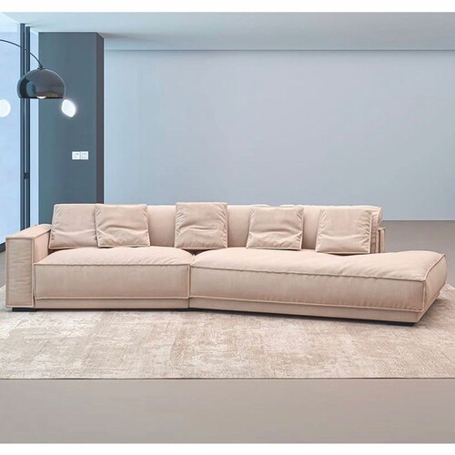 Casa Padrino Luxus Wohnzimmer & Hotel Sofa Linke Seite Beige 320 cm - Luxus M�bel