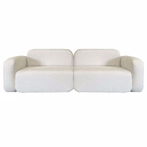 Casa Padrino Luxus Wohzimmer & Hotel Sofa Wei� 270 cm - Luxus Wohzimmer & Hotel M�bel