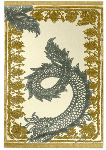 Casa Padrino Luxus Wollteppich Mehrfarbig 200 x 300 cm - Rechteckiger Design Teppich - Handgetufteter Wohnzimmer Woll Teppich - Luxus Qualit�t