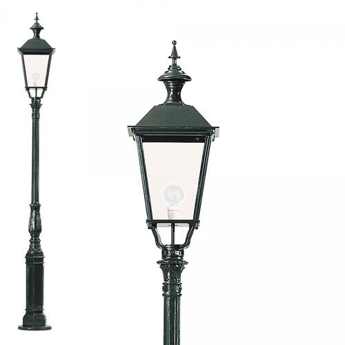 Casa Padrino Nostalgische Gartenlaterne 35 x 35 x H. 290 cm - Verschiedene Farben - Nostalgische Wetterfeste Au�enleuchte