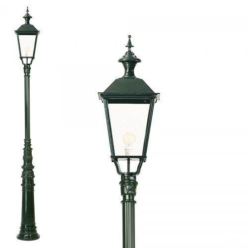 Casa Padrino Nostalgische Gartenlaterne 35 x 35 x H. 355 cm - Verschiedene Farben - Nostalgische Wetterfeste Au�enleuchte