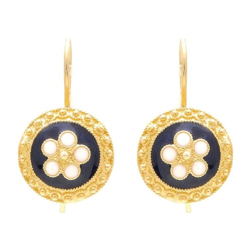Casa Padrino Ohrringe Caramujo aus 19,2Kt Gold