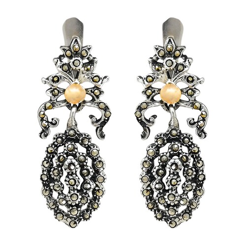 Casa Padrino Ohrringe Realeza aus Silber und Gold
