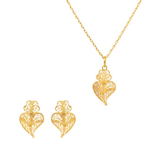 Casa Padrino Set Herz von Viana XS aus 19,2Kt Gold