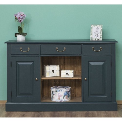 Casa Padrino Jugendstil Sideboard mit Regalf�chern - Dielen Schrank Kommode Landhaus Stil 
