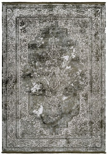 Casa Padrino Teppich Vintage Gr�n - Verschiedene Gr��en - Rechteckiger Teppich im Vintage Look - Wohnzimmer Deko Accessoires