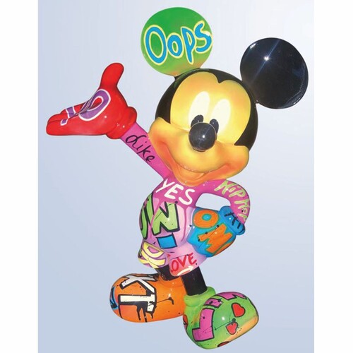 Casa Padrino Deko Skulptur Bunt 87 x 54 x H. 120 cm - Wohnzimmer & Garten Figur