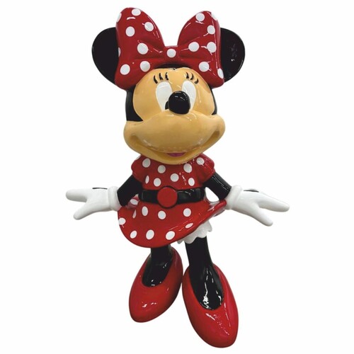 Casa Padrino Deko Skulptur Rot / Bunt H. 110 cm - Gro�e Garten Figur