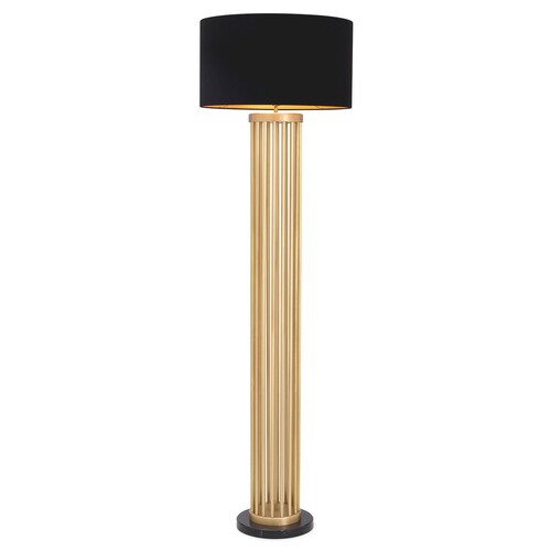 Eichholtz Floor Lamp Condo Antik Messing - Stehleuchte mit Stabs�ule ohne Schirm