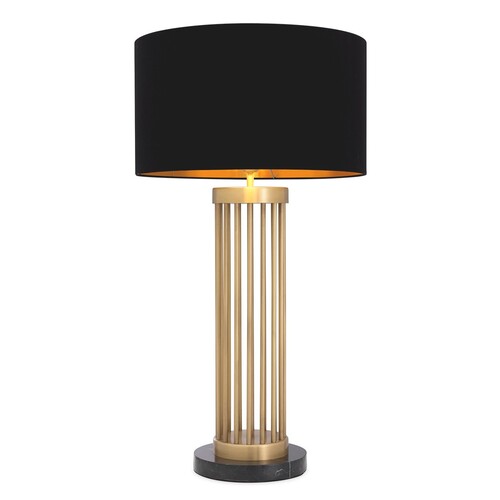Eichholtz Table Lamp Condo Antik Messing - Tischleuchte mit Stabs�ule ohne Schirm