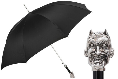 Luxus Regenschirm Herren Luzifer - Handmade in Italy
