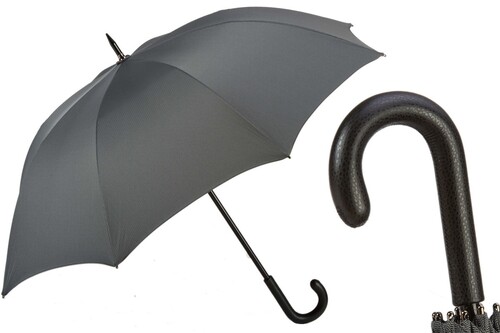 Luxus Regenschirm Herren Mini Chevron - Handmade in Italy