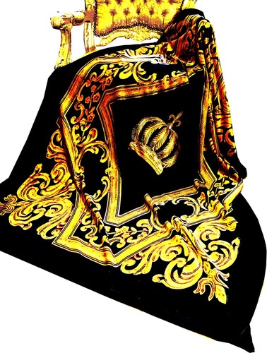 Luxus Wohndecke Pomp��s by Casa Padrino Barock Krone Schwarz / Gold von Harald Gl��ckler mit Glitzersteinen