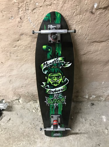 Mindless Voodoo Longboard Deck Rustler Green mit Achsen - 1B Ware mit Lagerspuren