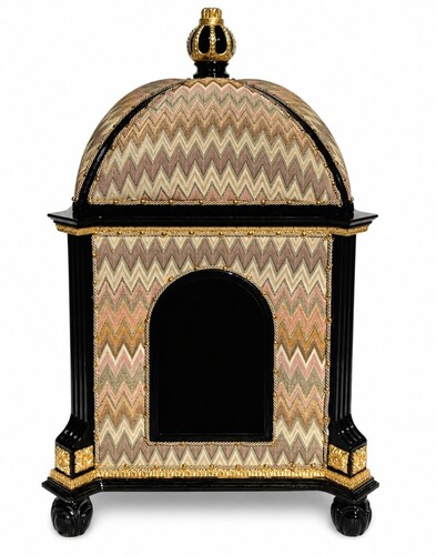 Pomp��s by Casa Padrino Barock Katzenhaus Braun / Schwarz / Gold - designed by Harald Gl��ckler