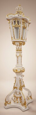 Pomp��s by Casa Padrino Barock Laterne Creme / Gold - Pomp��se Barock Stehleuchte designed by Harald Gl��ckler