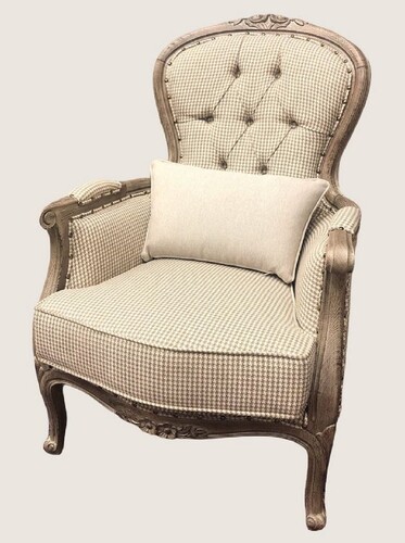 Pomp��s by Casa Padrino Luxus Barock Sessel Provence Beige Muster / Braun - designed by Harald Gl��ckler