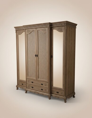 Pomp��s by Casa Padrino Luxus Barock Schlafzimmer Schrank Provence Braun / Grau - Designed by Harald Gl��ckler