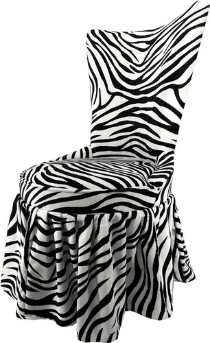 Pomp��s by Casa Padrino Luxus Barock Schloss Esszimmerstuhl Zebra Schwarz / Wei� - Pomp��ser Barock Stuhl designed by Harald Gl��ckler