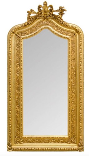 Prunkvoller Casa Padrino Barock Wandspiegel 108 x H. 207 cm - Barock Spiegel