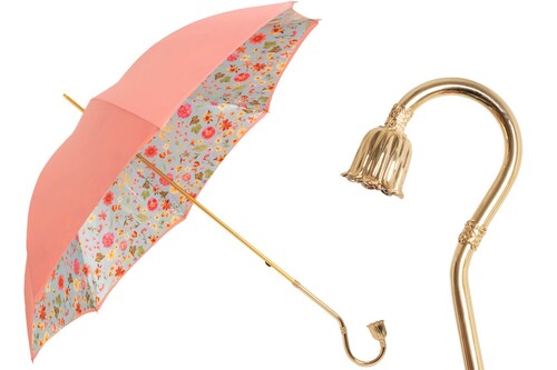 Regenschirm Damen Fiori Rosa 2 - Handmade in Italy