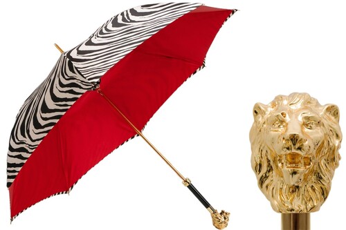 Regenschirm Damen Leone Zebrato - Handmade in Italy