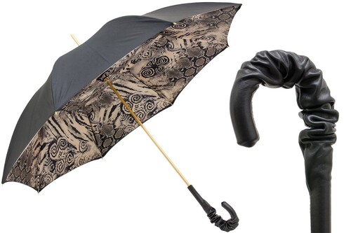 Regenschirm Damen mit Schlangen Design - Handmade in Italy