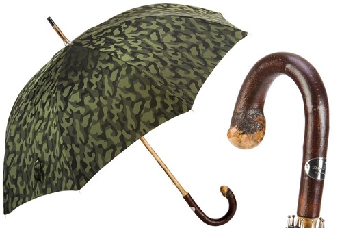 Regenschirm Herren Handgefertigt Tarnfarben-Schirm - Handmade in Italy