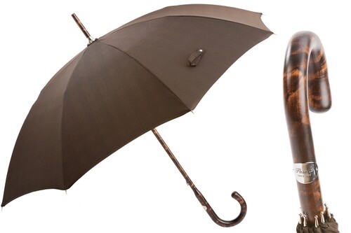 Regenschirm Herren mit Hickoryholz - Handmade in Italy
