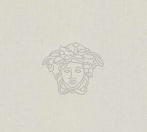 Versace Designer Barock Vliestapete Medusa 329501 Creme - Design Tapete - Deko Accessoires