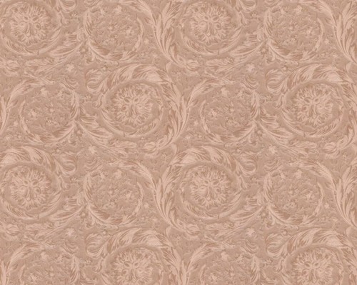 Versace Designer Barock Vliestapete IV 36692-2 - Rosa Metallic - Design Tapete - Hochwertige Qualit�t