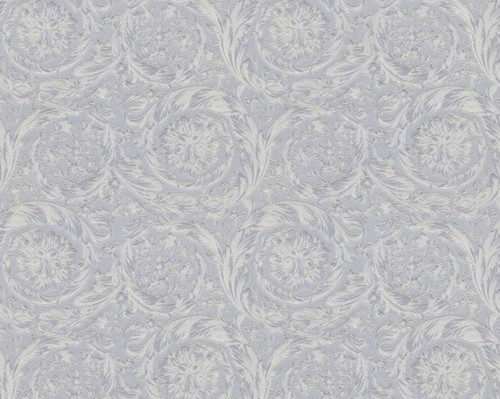 Versace Designer Barock Vliestapete IV 36692-4 - Silber Metallic - Design Tapete - Hochwertige Qualit�t