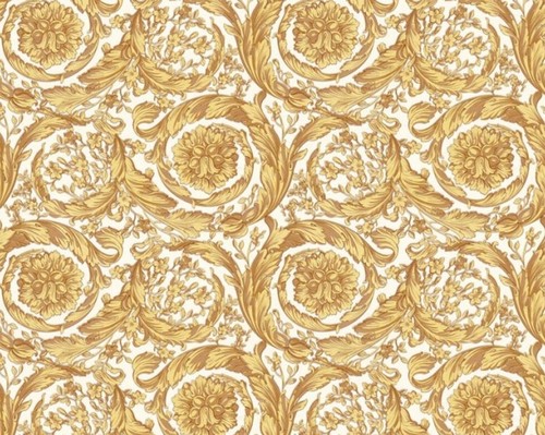 Versace Designer Barock Vliestapete IV 36692-5 - Gold / Wei� - Design Tapete - Hochwertige Qualit�t