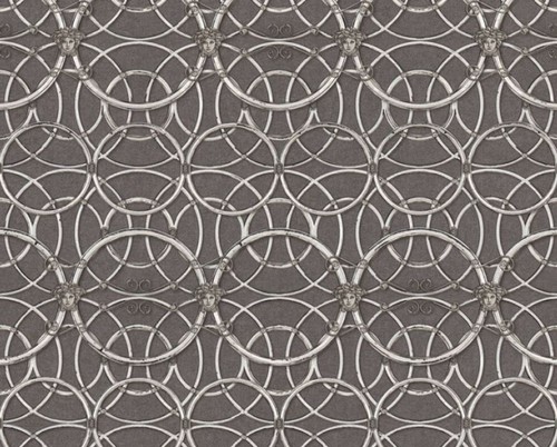 Versace Designer Barock Vliestapete IV 37049-5 - Grau / Silber / Wei� - Design Tapete - Hochwertige Qualit�t