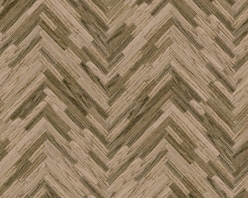 Versace Designer Barock Vliestapete IV 37051-2 Beige / Braun - Tapete mit Holzstruktur - Hochwertige Qualit�t