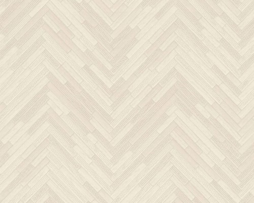 Versace Designer Barock Vliestapete IV 37051-5 Creme / Beige - Tapete mit Holzstruktur - Hochwertige Qualit�t