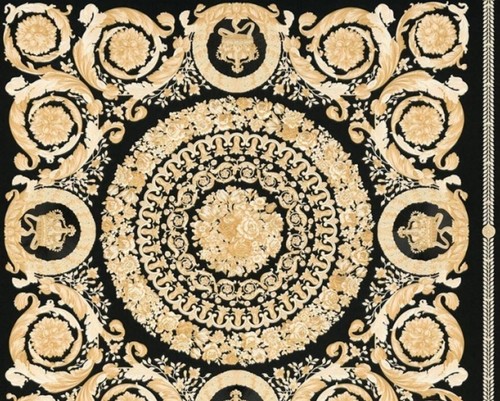 Versace Designer Barock Vliestapete IV 37055-3 - Schwarz / Gold - Design Tapete - Hochwertige Qualit�t