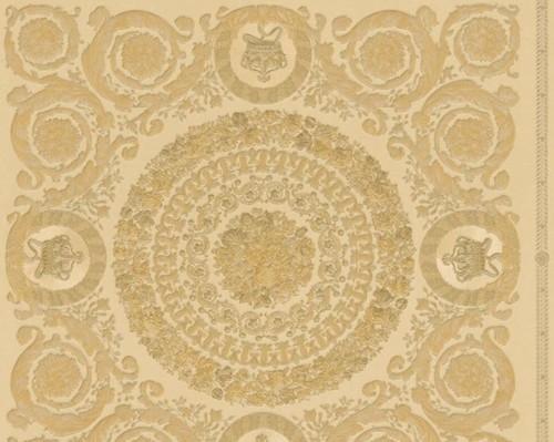 Versace Designer Barock Vliestapete IV 37055-4 - Beige / Gold - Design Tapete - Hochwertige Qualitt