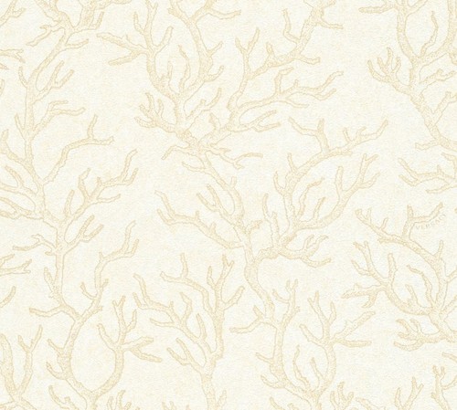 Versace Designer Barock Vliestapete Les Etoiles de la Mer 344971 Creme / Beige - Design Tapete - Hochwertige Qualit�t