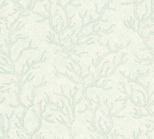 Versace Designer Barock Vliestapete Les Etoiles de la Mer 344973 Gr�n - Design Tapete - Hochwertige Qualit�t