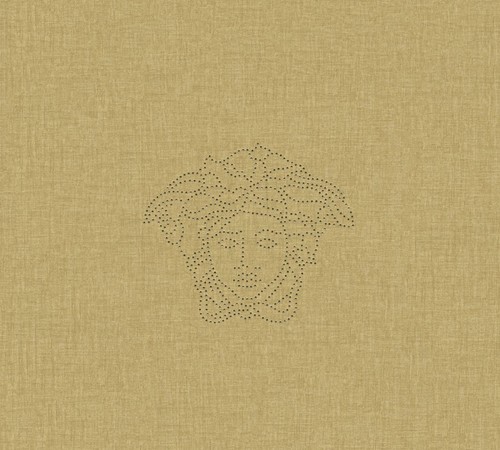 Versace Designer Barock Vliestapete Medusa 329503 Gold - Design Tapete - Deko Accessoires