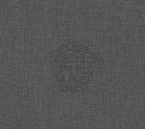 Versace Designer Barock Vliestapete Medusa 329504 Anthrazit - Design Tapete - Deko Accessoires