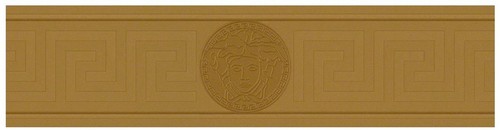 Versace Designer Barock Vliestapete Greek 935222 Gold / Kupfer - Bord�re - Design Tapete - Luxus Qualit�t