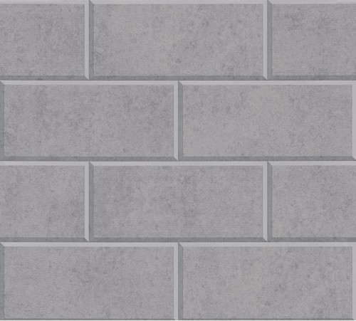 Versace Designer Vliestapete Via Gesu 343224 in Steinoptik Grau - Design Tapete - Luxus Deko Accessoires