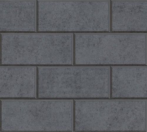 Versace Designer Vliestapete Via Gesu 343226 in Steinoptik Anthrazit - Design Tapete - Luxus Deko Accessoires