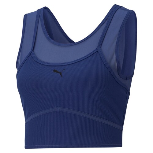 Puma Damen STUDIO LAYERED CROP TOP / Sport-Oberteil 