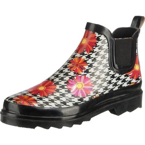 BECK Damen Gummistiefel Kurzstiefel Regenstiefel Stiefelette Vichy