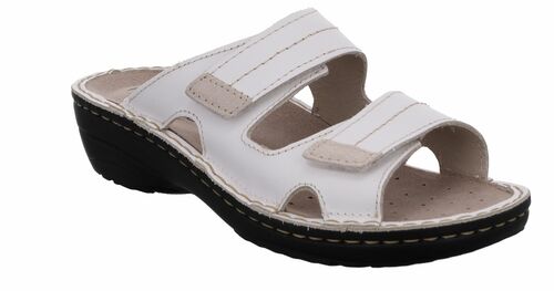 Rohde Mainz Damen Clogs Sandale Pantolette 5777 Wechselfu�bett Wei�